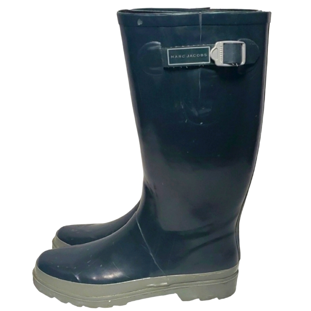 Men's MARC JACOBS Green & Gray Rainboots Sneaker Shoe Size 41